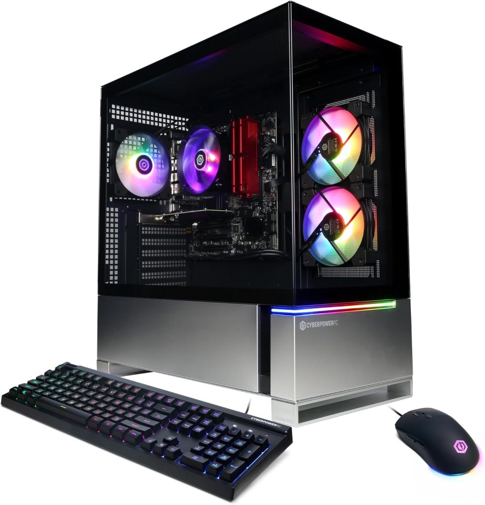 CyberPowerPC Gamer Master Gaming PC, AMD Ryzen 5 5500 3.6GHz, Radeon RX 6400 4GB, 16GB DDR4, 500GB PCIe Gen4 SSD, WiFi Ready  Windows 11 Home (GMA3100A)