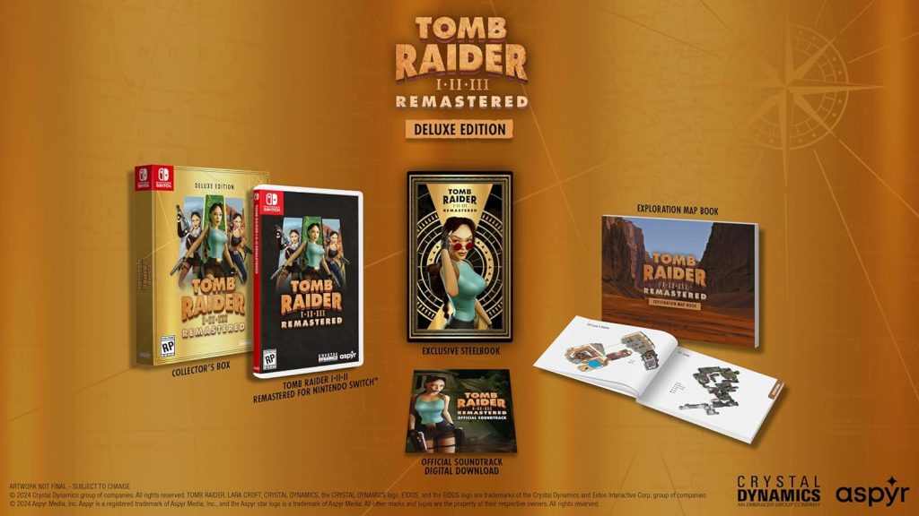 Tomb Raider I-III Remastered Starring Lara Croft Deluxe Edition - PlayStation 5